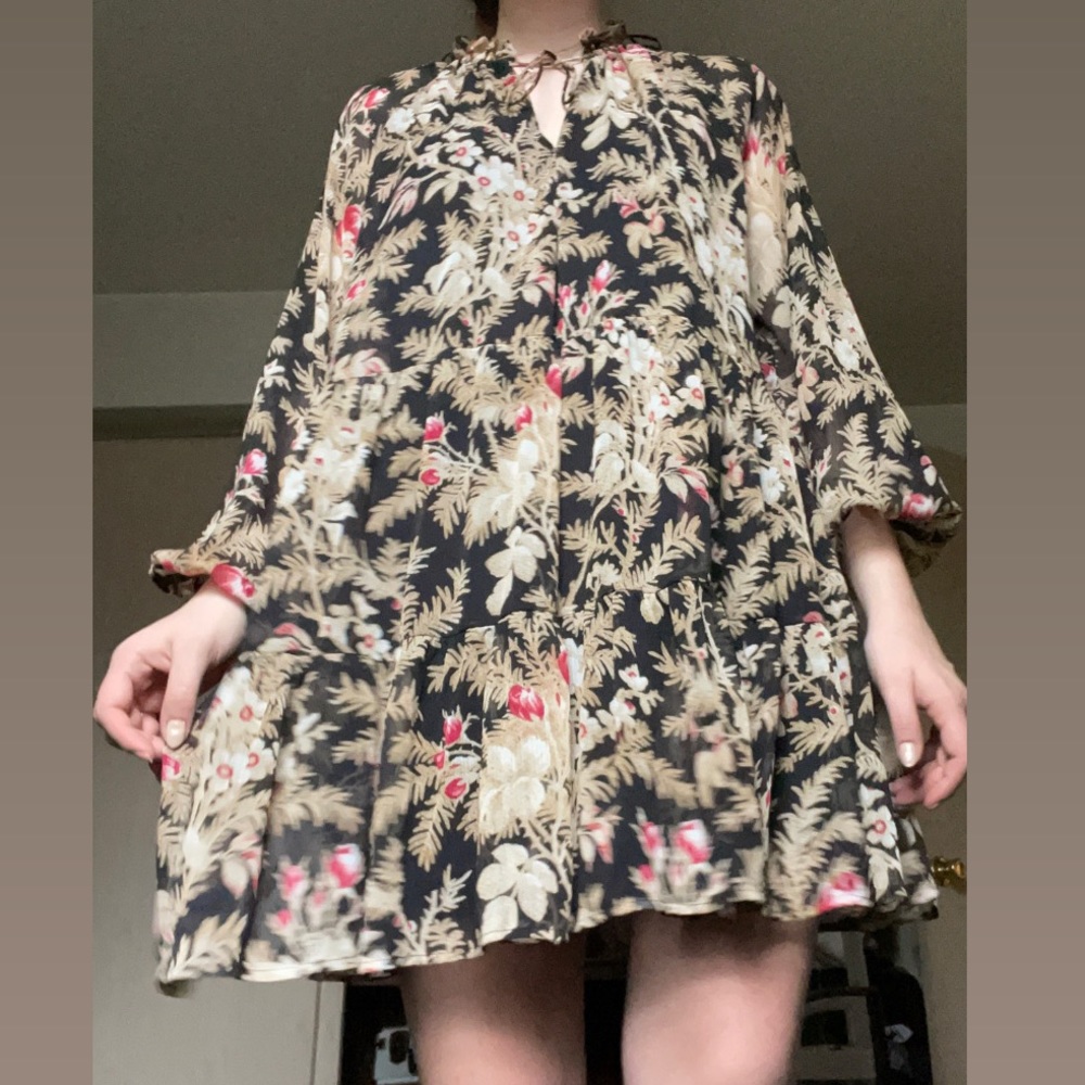 Flowy floral dress